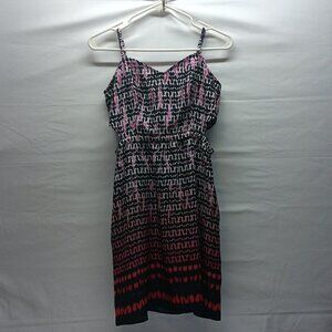 American Eagle Summer Dress‎ Sleeveless Halter Multicolor Geometric Print Size 6